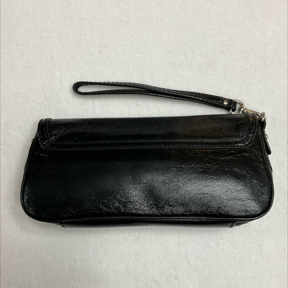 MICHAEL KORS BLACK LEATHER WRISTLET - Picture 2 of 6